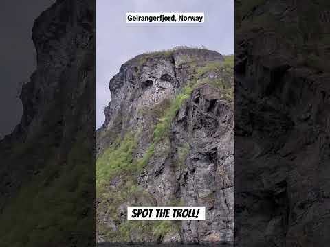 TROLL IN THE MOUNTAIN #Norway #Troll #Fjord #Norwegian #Cliff #Geiranger #Adventure #Crazy