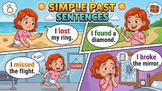 I Had a Bad Day! 50 Simple Past Tense Sentences for Beginners #nativeenglish #english