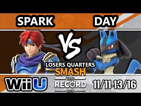 STR 2016 Smash 4 - Spark (Roy) Vs. Day (Lucario) SSB4 Losers Quarters - Smash Wii U