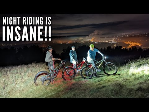 INSANE NIGHT RIDING WITH THE BRIGHTEST BIKE LIGHTS YOU CAN BUY!!
