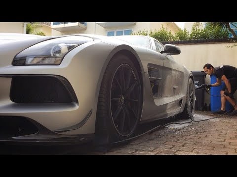 Incredible spec SLS Black Series has a bath.
