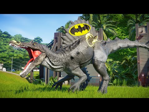 Batman SPINOSAURUS Ready Battle Release Jurassic World Evolution Dominion