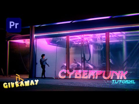 Create a CYBERPUNK Video Look in SECONDS in Adobe Premiere Pro