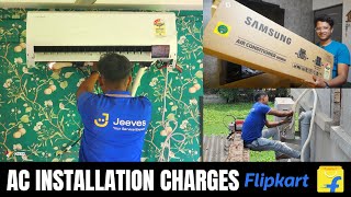 AC Installation Chargers from Flipkart | SAMSUNG Convertible 5-in-1 2023-1.5 Ton Split Inverter AC