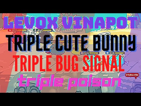 LEVOX VINAPOT PRO PLAYER! TRIPLE CUTE BUNNY TRIPLE BUG SIGNAL TRIPLE POISON | AXIE INFINITY GAMEPLAY
