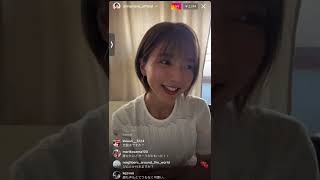 ショートボブヘアー！真野恵里菜インスタライブ！