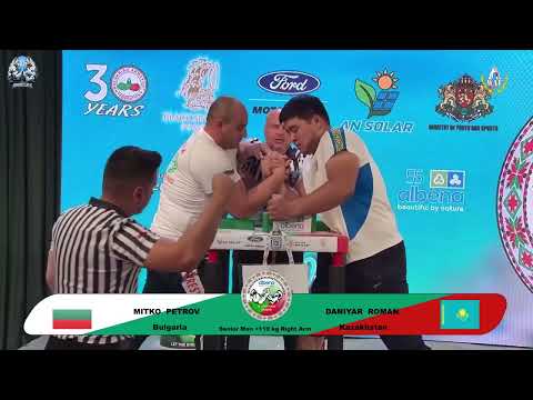 Mitko Petrov vs Roman Daniyar | Over 110 kg | XLVI WORLD ARMWRESTLING CHAMPIONSHIP | 2025