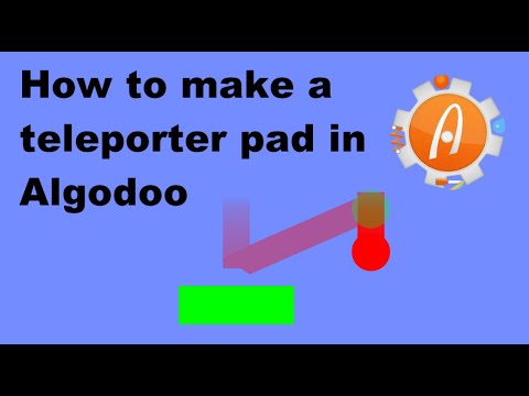 Tutorial - How to make a teleporter pad in Algodoo