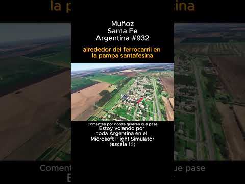 Muñoz, Santa Fe desde el Microsoft Flight Simulator #muñoz #santafe #msfs #joaha45 #argentina