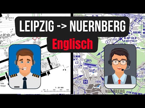 VFR Sprechfunk: Leipzig EDDP - Nürnberg EDDN auf Englisch (BZF 1)