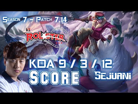 KT Score SEJUANI vs REK'SAI Jungle - Patch 7.14 KR Ranked