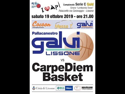 2019 10 19 AP Galvi Lissone vs CarpeDiem Basket