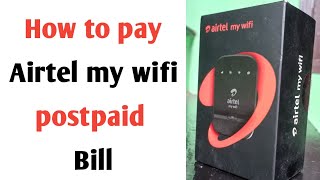 How to pay Airtel my wifi postpaid bill in tamil