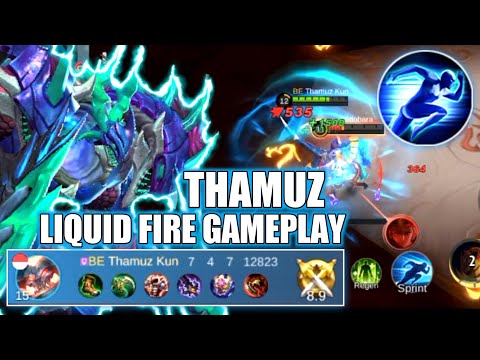 WHO MISSED THAMUZ LIQUID FIRE GAMEPLAY || Thamuz Best Build 2022 - MLBB
