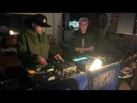 Chmielix and Skull, drum and bass scratch freestyle at Sound Kartel 2023 (eternal lakes)