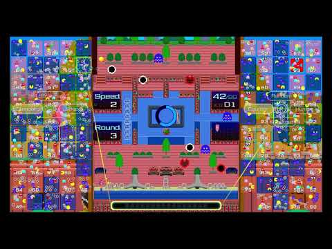 Pac-Man 99 (Switch) - All Custom Namco Classics Themes 2/2 (4/16/21 Online Battles)