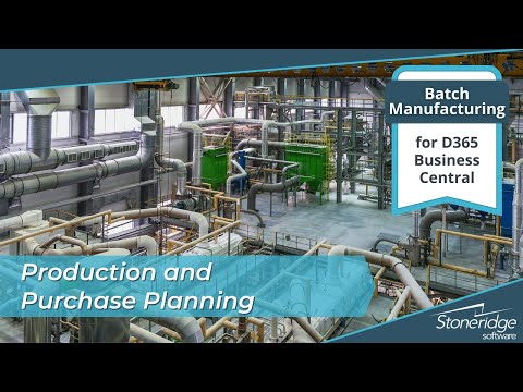 See video Business Central for Batch Manufacturing: Production and Purchase Planning