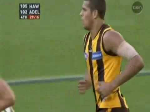 lance "Buddy" Franklin winning goal- adelaide elimination final 2007