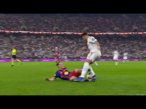 Frenkie de Jong straight RED CARD, Barcelona vs Real Madrid 3-2 highlights Super Cup Final 2026