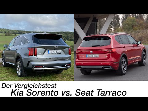 Der Vergleich: Kia Sorento vs. Seat Tarraco [4K] - Autophorie