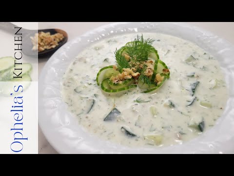 Cold Cucumber Yogurt Soup (Bulgarian Tarator) | Gluten Free Soup
