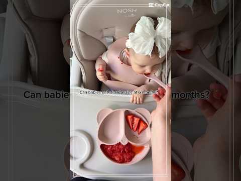 🍓Can Babies Eat Strawberries at 6 Months? When & How to Introduce Strawberries Safely #blw #weaning