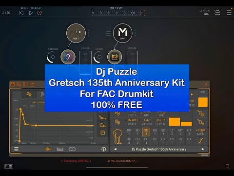 FAC Drumkit - New & Free Dj Puzzle Gretsch 135th Anniversary Kit with Install Instructions