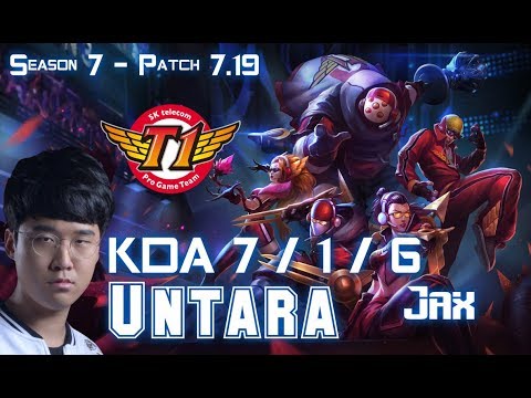SKT T1 Untara JAX vs MALPHITE Top - Patch 7.19 KR Ranked