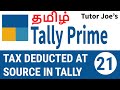 Tax Deducted At Source TDS Payment Process In Tally Prime Tally Prime Tutorial In Tamil