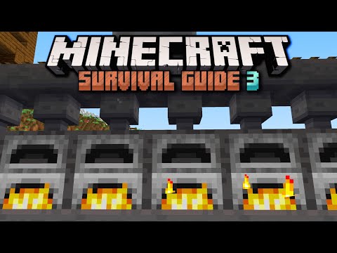 Easy Automatic Super Smelter! ▫ Minecraft Survival Guide S3 ▫ Tutorial Let's Play [Ep.25]