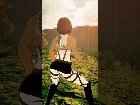 Mikasa & Levi vs BEAST #anime  #attackontitan #beasttitan #leviackerman #animeedit