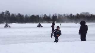preview picture of video 'Ice races - Escanaba River'