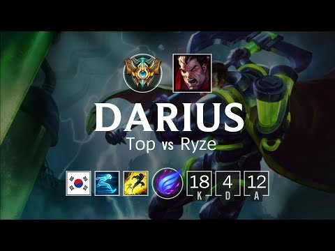 Darius Top vs Ryze - KR Challenger Patch 8.12