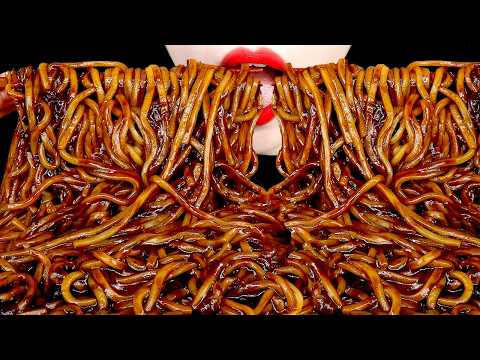 ASMR MUKBANG | BLACK BEAN NOODLES JJAJANGMYEON 짜장면 먹방 EATING SOUNDS | ZOEY ASMR 조이