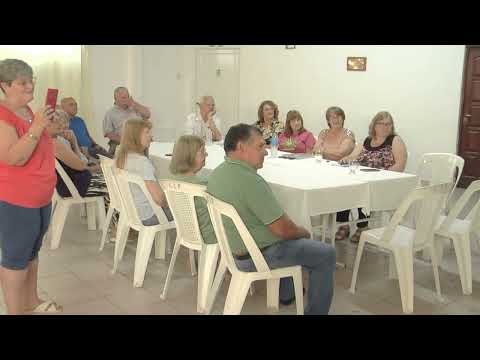 Ercilio Aimone, Presidente de la Federación de Jubilados Provinciales, en su visita a Cerrito