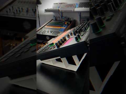 25º Angle Stand for Roland MC-707 Groovebox / TR-8S Drum - Color WHITE - by KZcraftworks - USA image 6