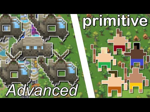 1 Modern Kingdom VS 4 Caveman Kingdoms!