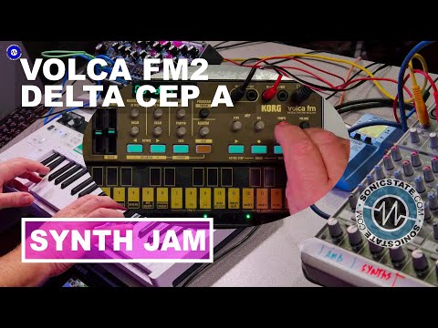 Korg Volca FM2 - Friday Fun Synth Jam with Delta CEP A and friends