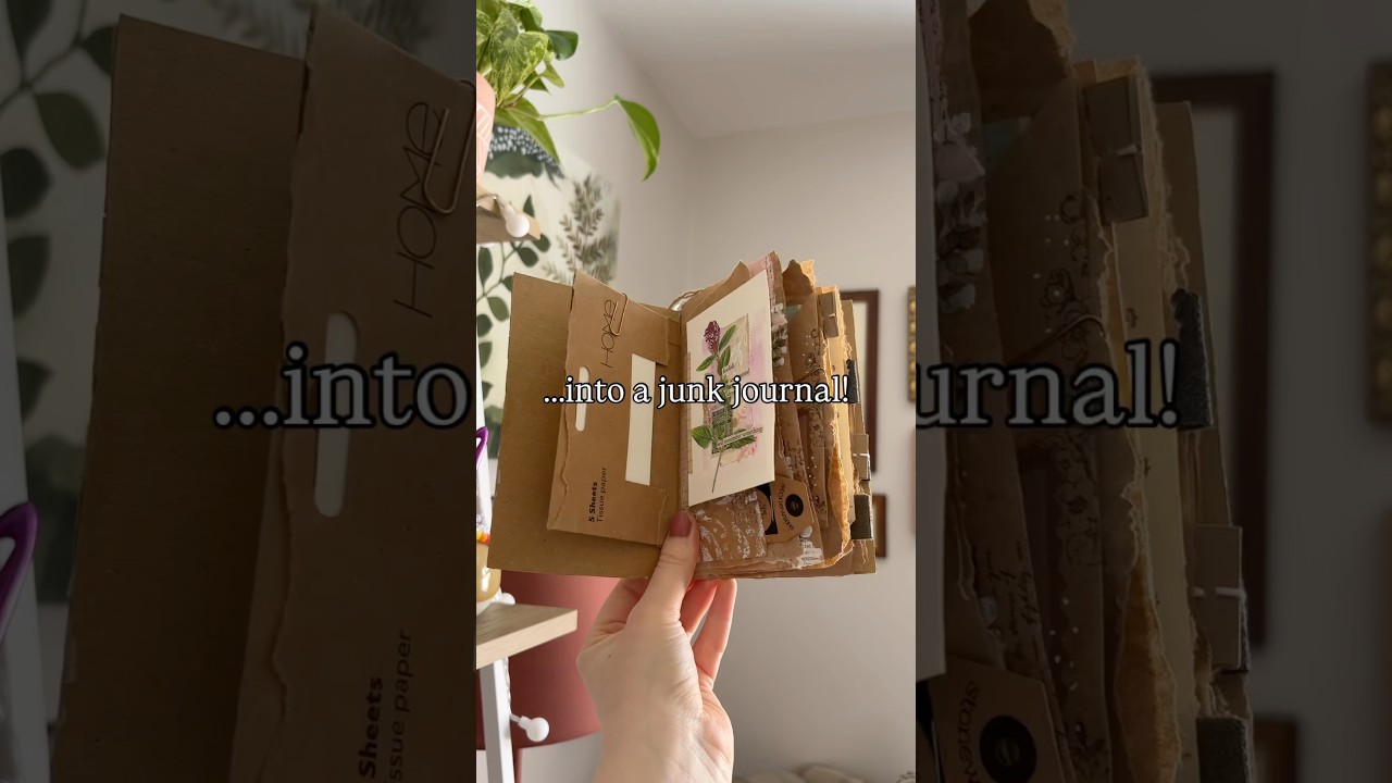 Make a junk journal with free brown paper ✂️