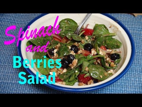 Spinach Salad with Berries & Toasted Walnuts