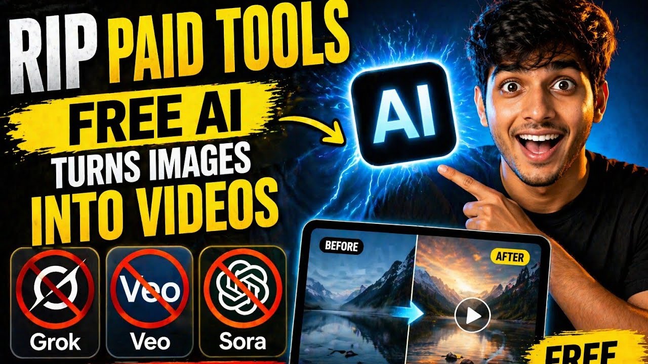 RIP Paid Tools — Free AI Turns Images Into Videos 