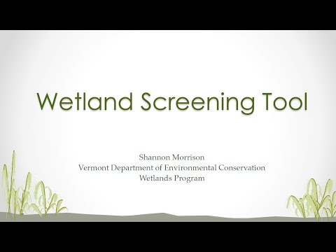 , title : 'Clean Water Lecture Introduction to Wetland Screening Tool'