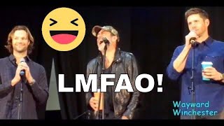 Jared Makes Fun Of Jensen's Bowlegs & Jeffrey Dean Morgan LOSES IT! NJCon 2017
