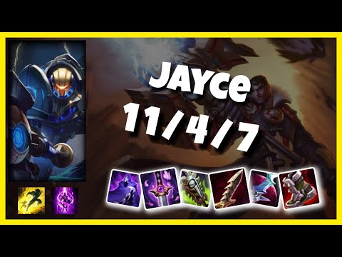 Jayce 10.24 S11 Gameplay Challenger Top (11/4/7) - NA