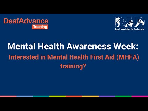 Mental Health Awareness Week: Interested in Mental Health First Aid (MHFA) training?