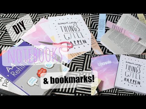 B2S Week | Day TWO: DIY Notebooks & Bookmarks | Luce Stephenson