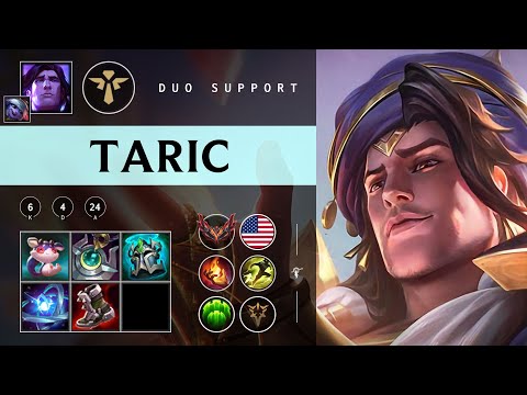 Taric Support vs Nautilus - NA Grandmaster Patch 25.24