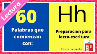 Palabras que comienzan con H. Aprende a leer ya!!