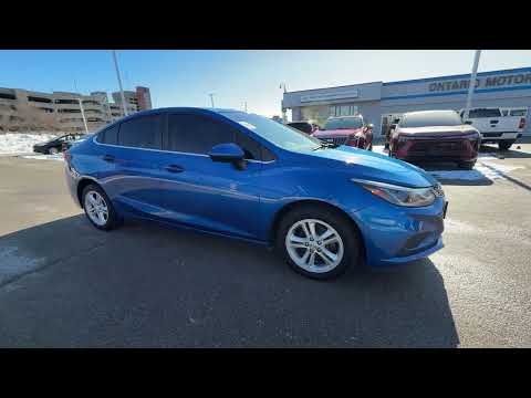 2017 Chevrolet Cruze Sedan LT (Manual) in Blue for sale at Ontario Motor Sales in Oshawa, ON
