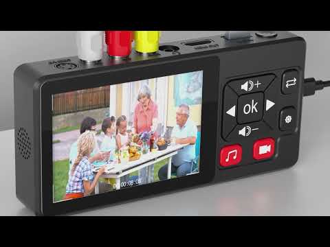 DigitPro- Video to Digital Converter 2.0, VHS to Digital Converter Recorder with Remote